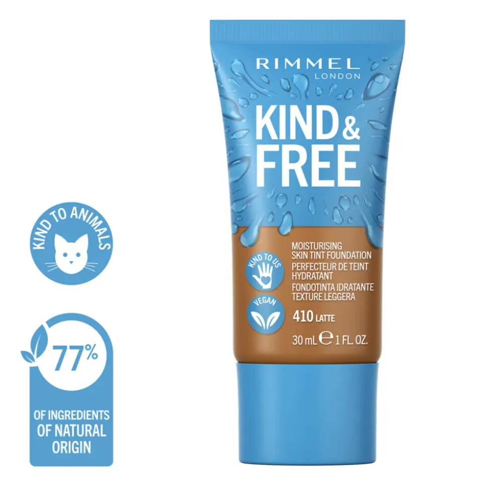 Rimmel KIND & FREE Vegan Foundation 410 Latte 30 ml