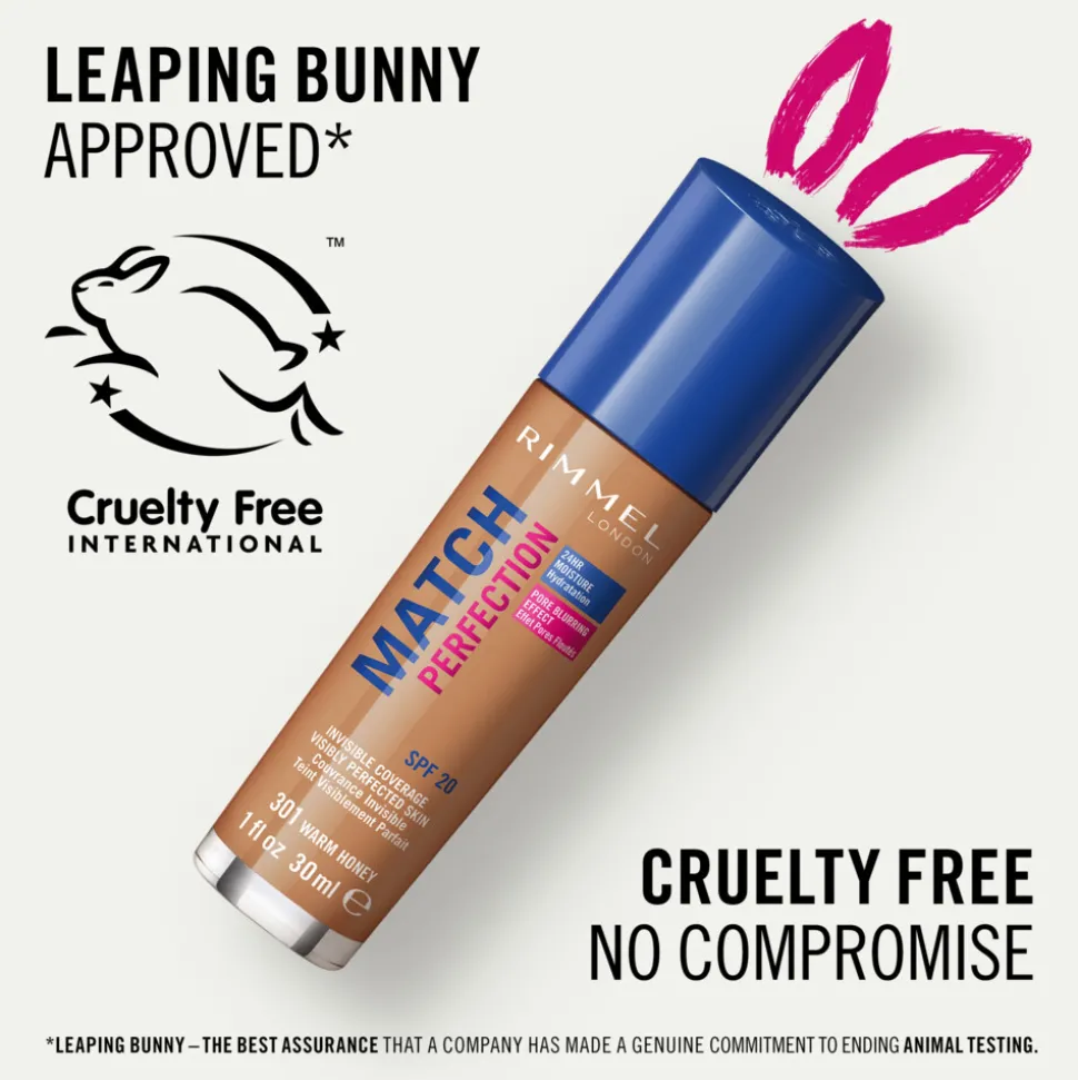 Rimmel Match Perfection Foundation Warm Honey 301 30 ml