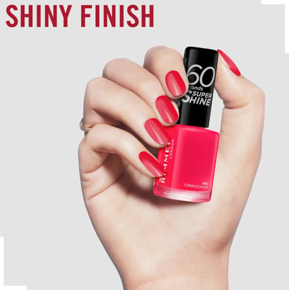 Rimmel Nagellak 60 Seconds SuperShine 430 Coralicious 8 ml