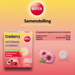 Roter Cranberry Bruis 20 bruistabletten