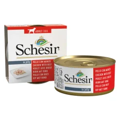Schesir Hondenvoer Kipfilet en Rundvlees in Gelei 150 gr