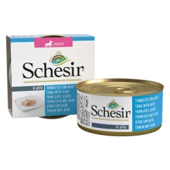 Schesir Hondenvoer Puppy Tonijn Aloe in Gelei 150 gr