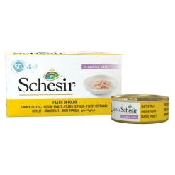 Schesir Kattenvoer Kipfilet - Rijst 6 x 50 gr