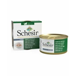 Schesir Kattenvoer Tonijn en Kip in Gelei 85 gr