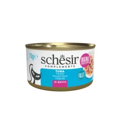Schesir Kattenvoer Tonijn in Boullion 70 gr