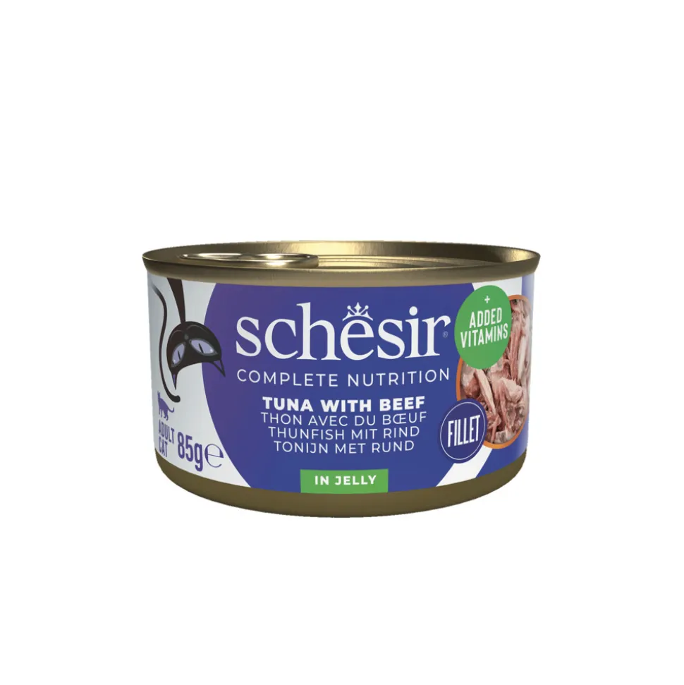 Schesir Kattenvoer Tonijn - Rund 85 gr
