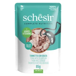 Schesir Kattenvoer Tonijn - Zeebrasem in Gelei 85 gr