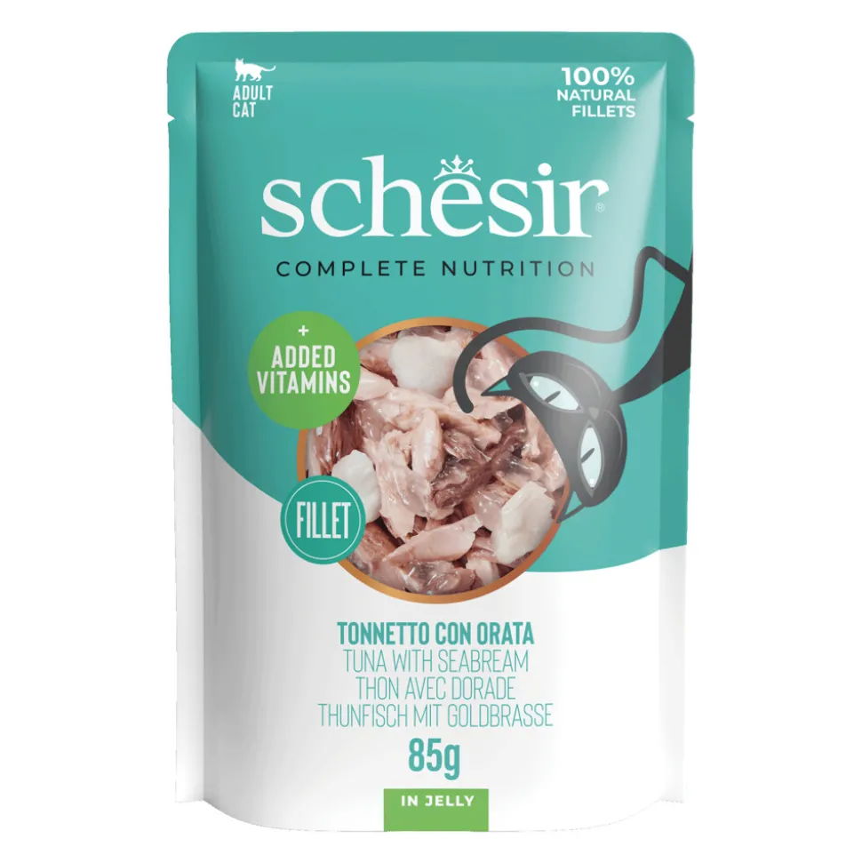 Schesir Kattenvoer Tonijn - Zeebrasem in Gelei 85 gr