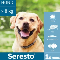 Seresto Anti Vlooien en Teken Halsband Hond Vanaf 8 kg 70 cm
