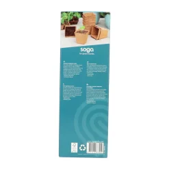 SOGO Biologische Kweekpotjes Vierkant 8 cm 10 stuks