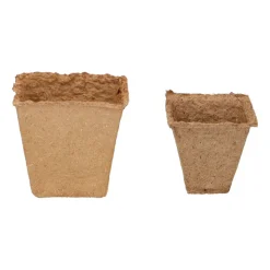 SOGO Biologische Kweekpotjes Vierkant 8 cm 10 stuks