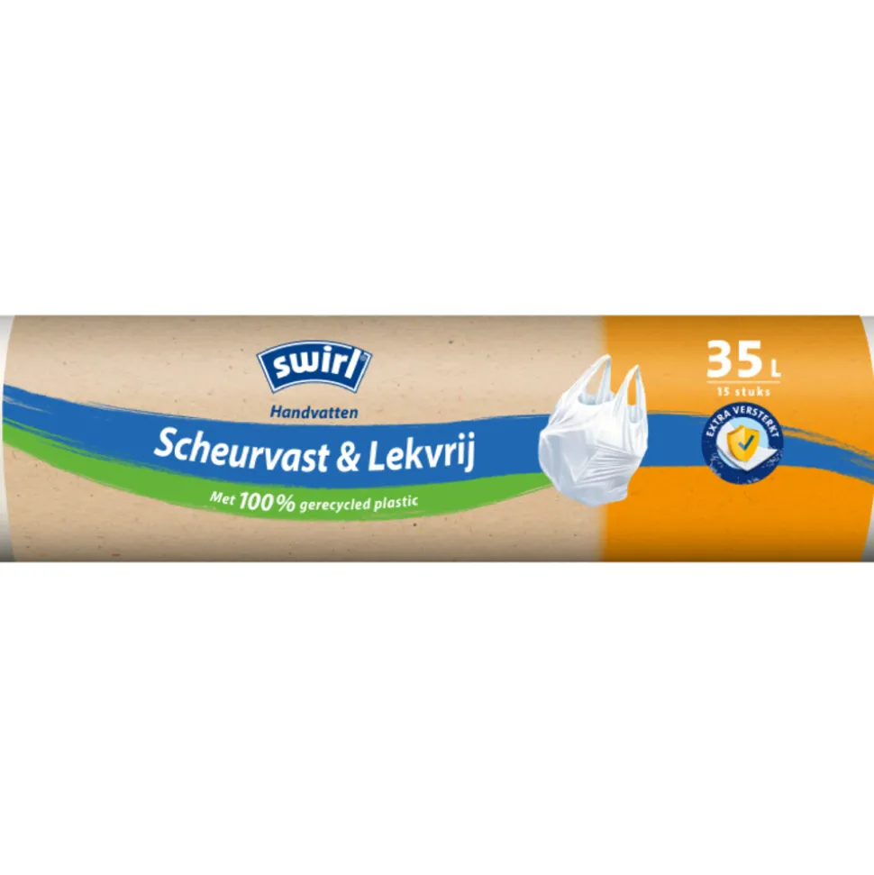 Swirl Pedaalemmerzakken met Handvat 35 liter 15 stuks