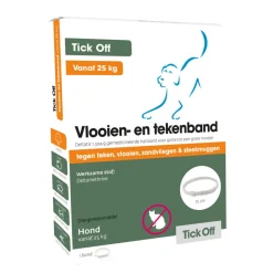 Tick Off Anti Vlooien en Teken Halsband Hond vanaf 25 kg
