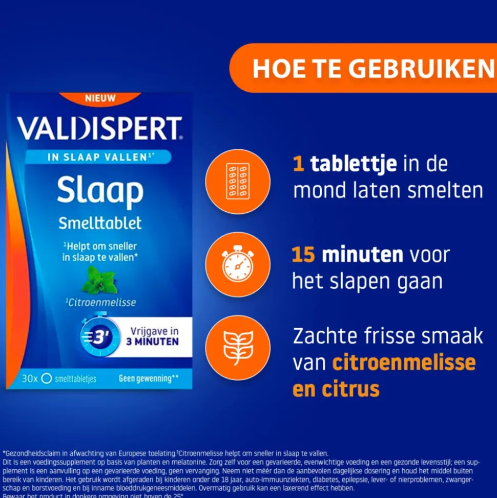 Valdispert Valdispert Slaap 30 smelttabletten