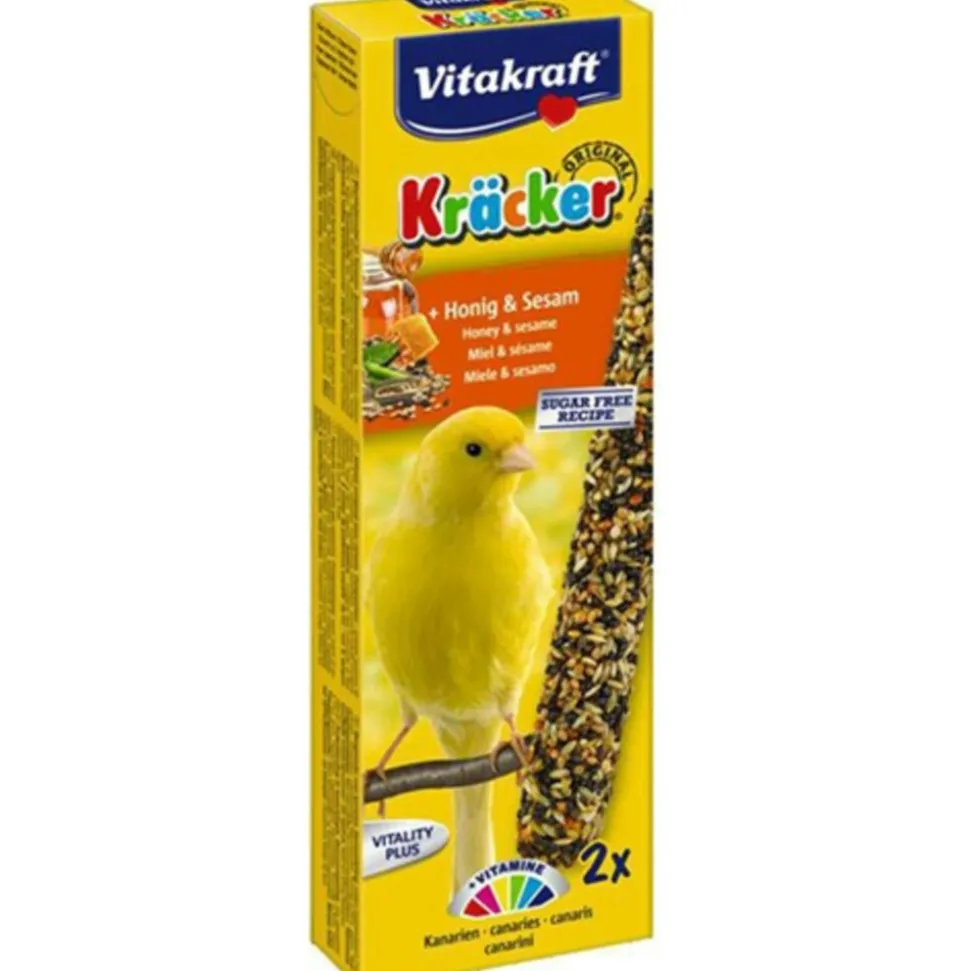 Vitakraft Kanarie Kracker 2 in 1 Honing 2 stuks
