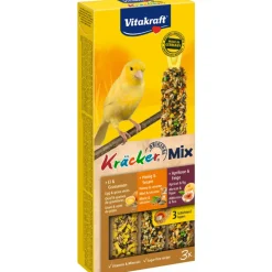 Vitakraft Kanarie Kracker Trio Ei - Abrikoos - Honing 3 stuks