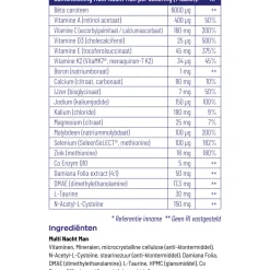 Vitakruid Multi Nacht Man 90 tabletten