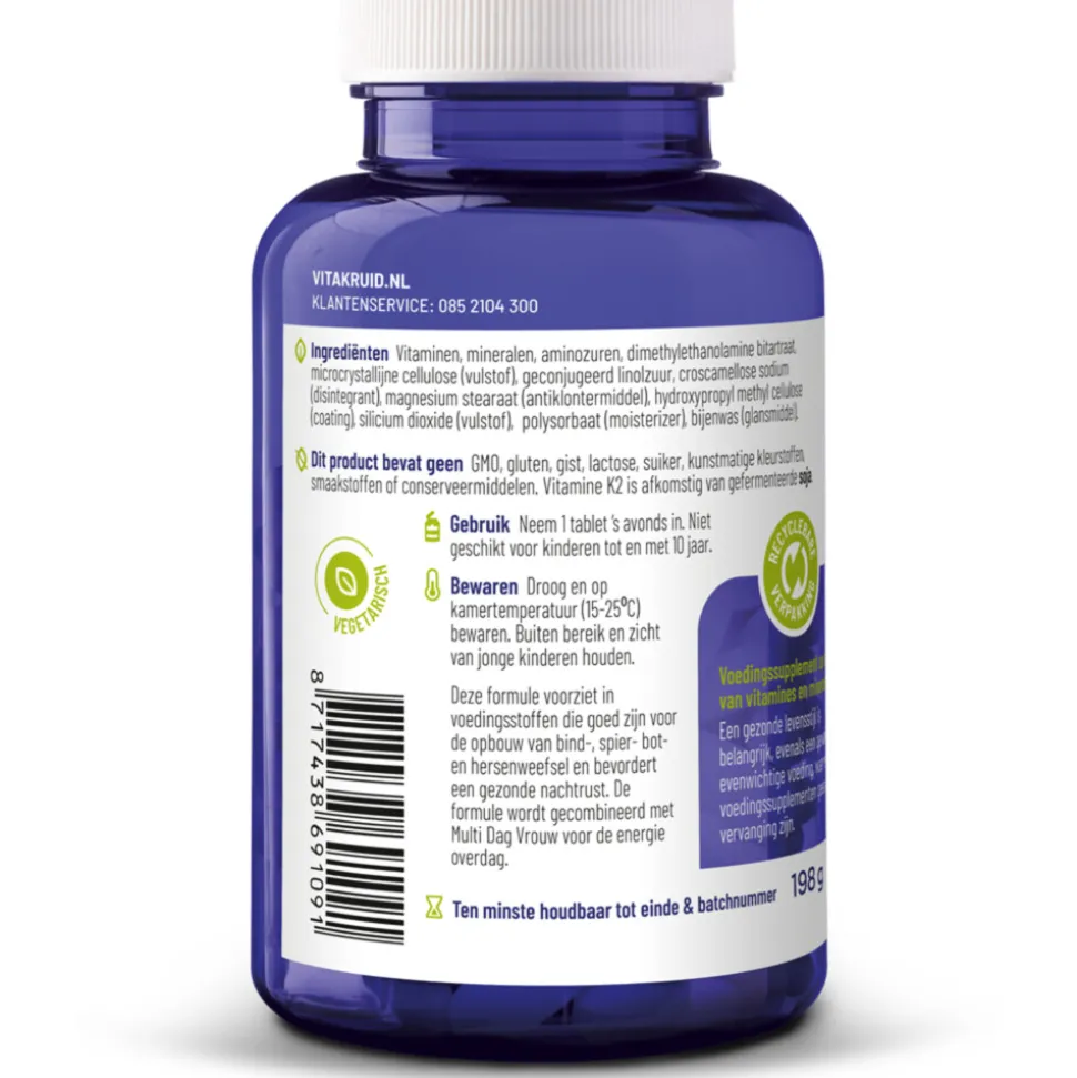 Vitakruid Multi Nacht Vrouw 90 tabletten