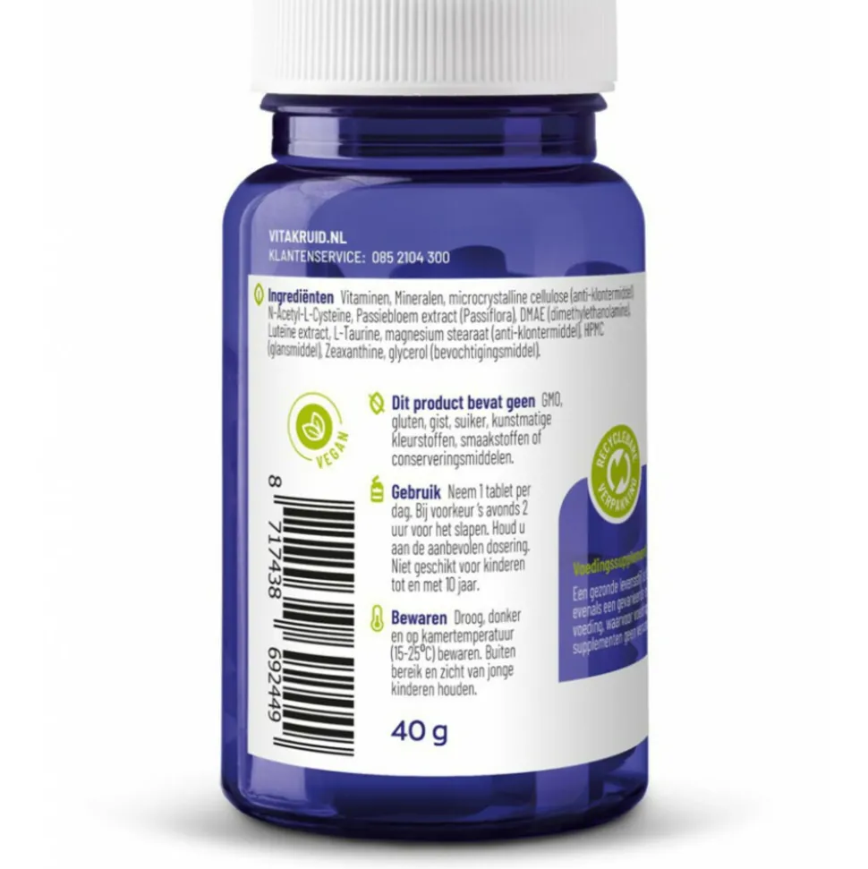 Vitakruid Multi Nacht Vrouw 50+ 30 tabletten