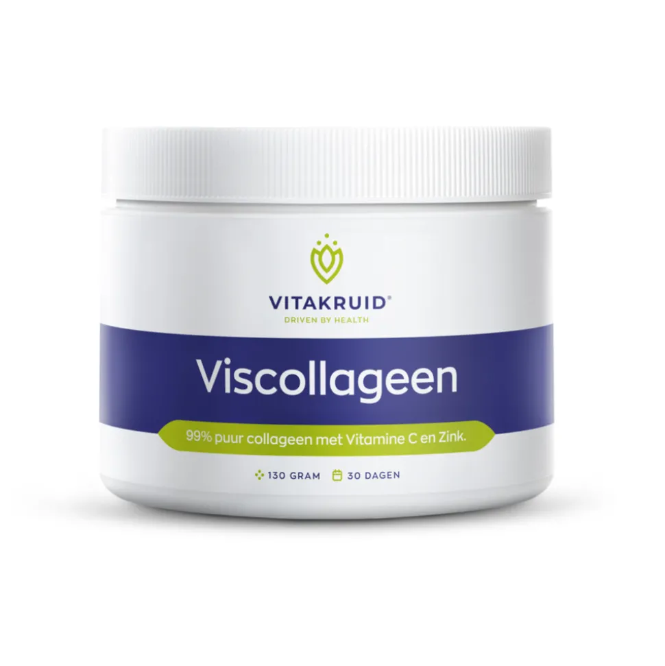 Vitakruid Pure Viscollageen Poeder Met C en Zink 130 gr