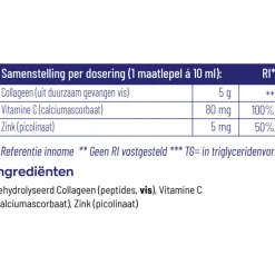 Vitakruid Pure Viscollageen Poeder Met C en Zink 130 gr