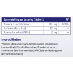 Vitakruid Vitamine C 1000 mg 180 tabletten