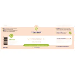 Vitakruid Vitamine C 1000 mg 180 tabletten