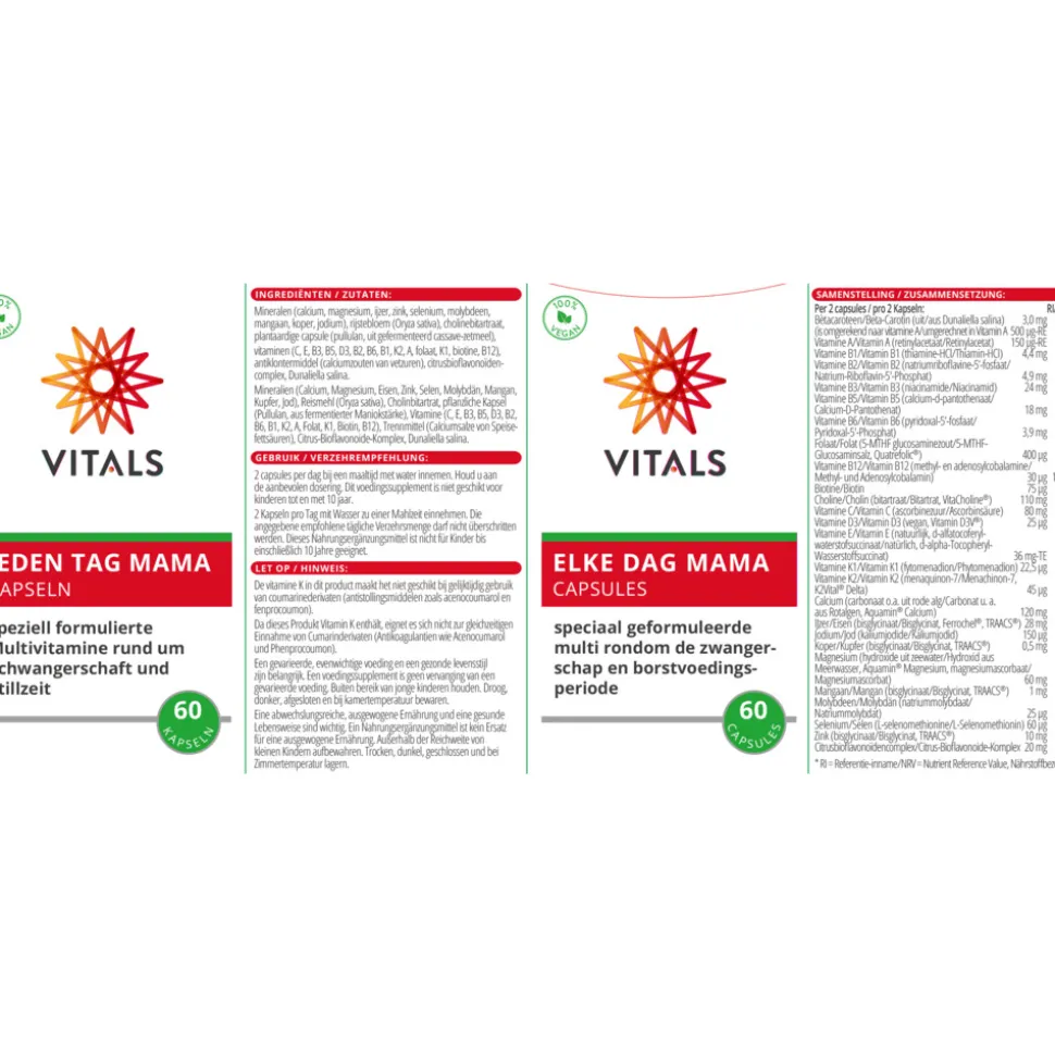Vitals Elke Dag Mama 60 capsules