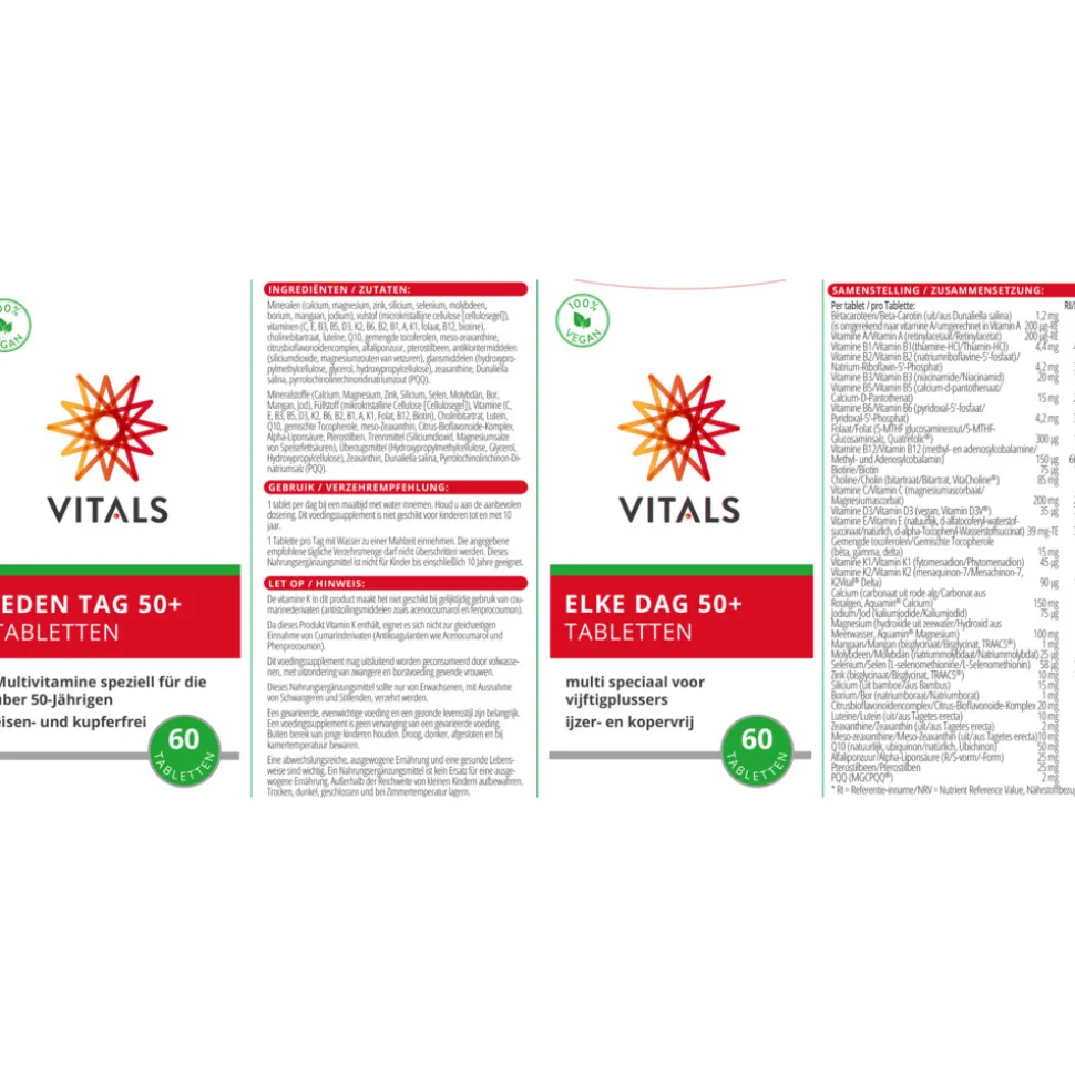 Vitals Elke Dag 50+ 60 tabletten