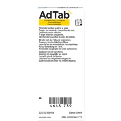 2x AdTab Anti Vlo en Teek Kauwtabletten Hond >11-22 kg 3 tabletten