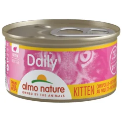 24x Almo Nature Daily Menu Kitten Mousse Kattenvoer Nat Kip 85 gr