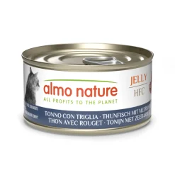 24x Almo Nature HFC Kattenvoer Nat Blikje Tonijn & Zeebarbeel 70 gr