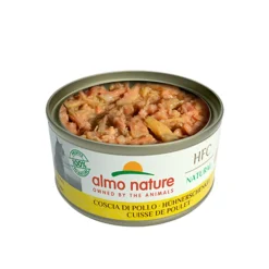 24x Almo Nature HFC Natural Kattenvoer Nat Blik Kippenboutvlees 150 gr