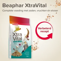 5x Beaphar XtraVital Grote Parkiet 1 kg