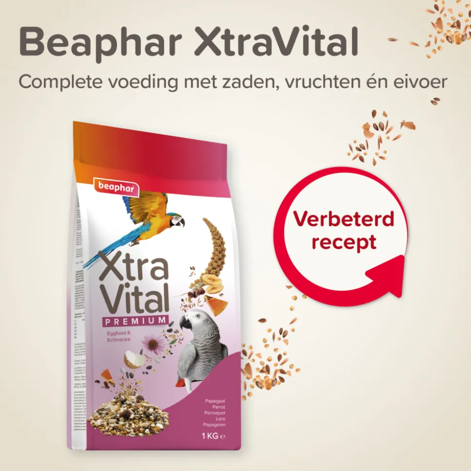 3x Beaphar XtraVital Papegaai 1 kg