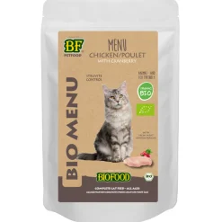 20x BF Petfood Biofood Kat Organic Kip Menu 100 gr