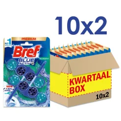 10x Bref Toiletblok Blue Activ Eucalyptus 2 stuks