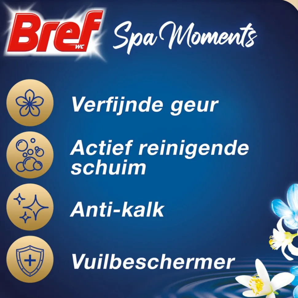 10x Bref Toiletblok Wellness Scents Vitality 2 stuks