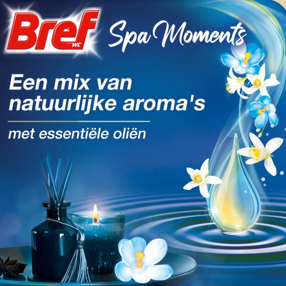 10x Bref Toiletblok Wellness Scents Vitality 2 stuks