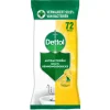 5x Dettol Antibacteriële Reinigingsdoekjes Sprankelende Citroen 72 stuks