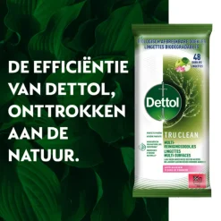 6x Dettol Reinigingsdoekjes Tru Clean Appleblossom 48 stuks