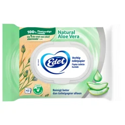 7x Edet Aloe Vera Vochtig Toiletpapier 42 stuks