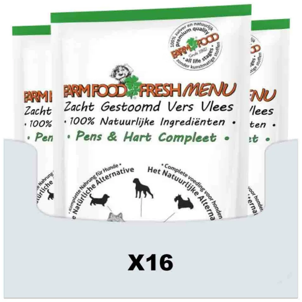 16x Farm Food Fresh Menu Pens en Hart 125 gr