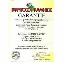 2x Farm Food Rawhide Dental Bone L
