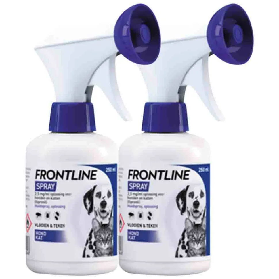 2x Frontline Anti Vlooien en Teken Spray 250 ml