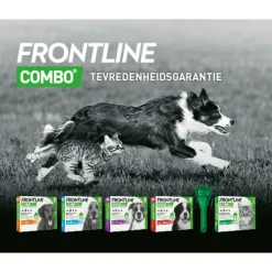 2x Frontline Combo Spot On Anti Vlooien en Teken Druppels Hond XL 3 pipetten