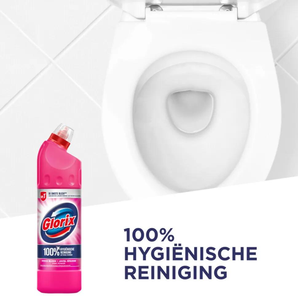15x Glorix Bleek Pink Power 750 ml
