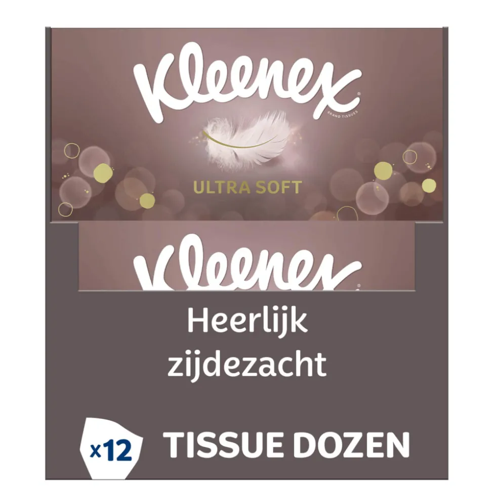 12x Kleenex Tissues Ultra Soft 64 stuks