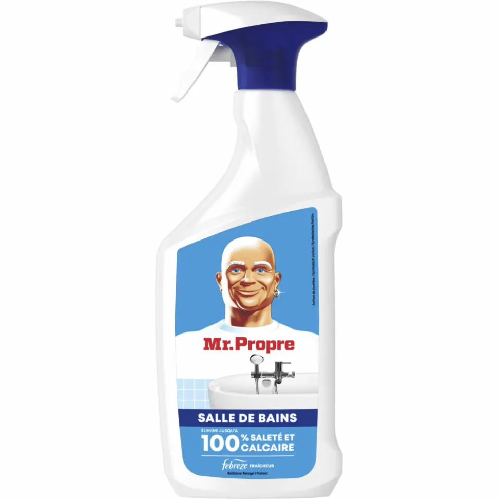 10x Mr. Propre Badkamerreiniger Spray Febreze Frisheid 800 ml
