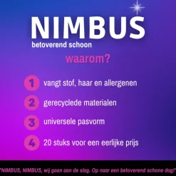 5x NIMBUS Magic Vloerdoekjes Navulling XXL 20 stuks